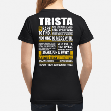 Trista name t shirt