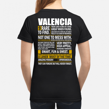 Valencia name Tee Shirts Funny