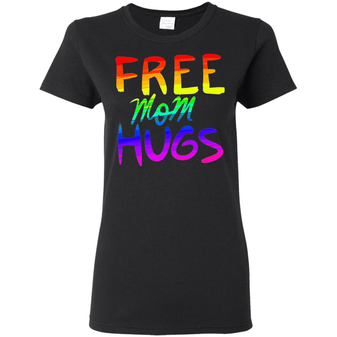Free Mom Hugs Tshirt, Free Mom Hugs Rainbow Gay Pride Tshirt 2019