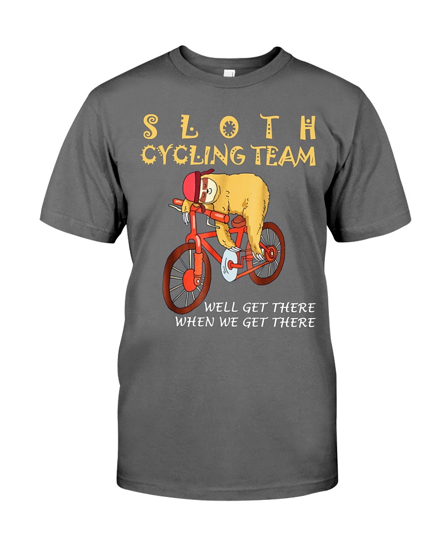 sloth cycling team shirt