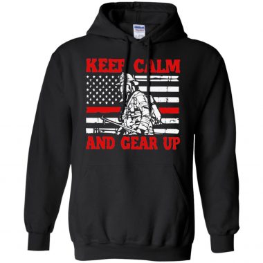 Funny Keep calm and gear up American flag shirt, long sleeve hoodie