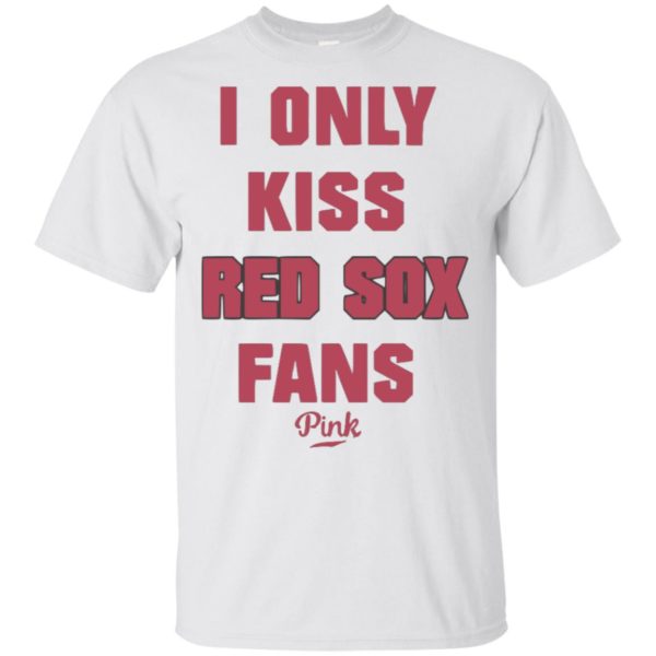 Guerin Austin I Only Kiss Red Sox Fans Pink Shirt, long sleeve, hoodie