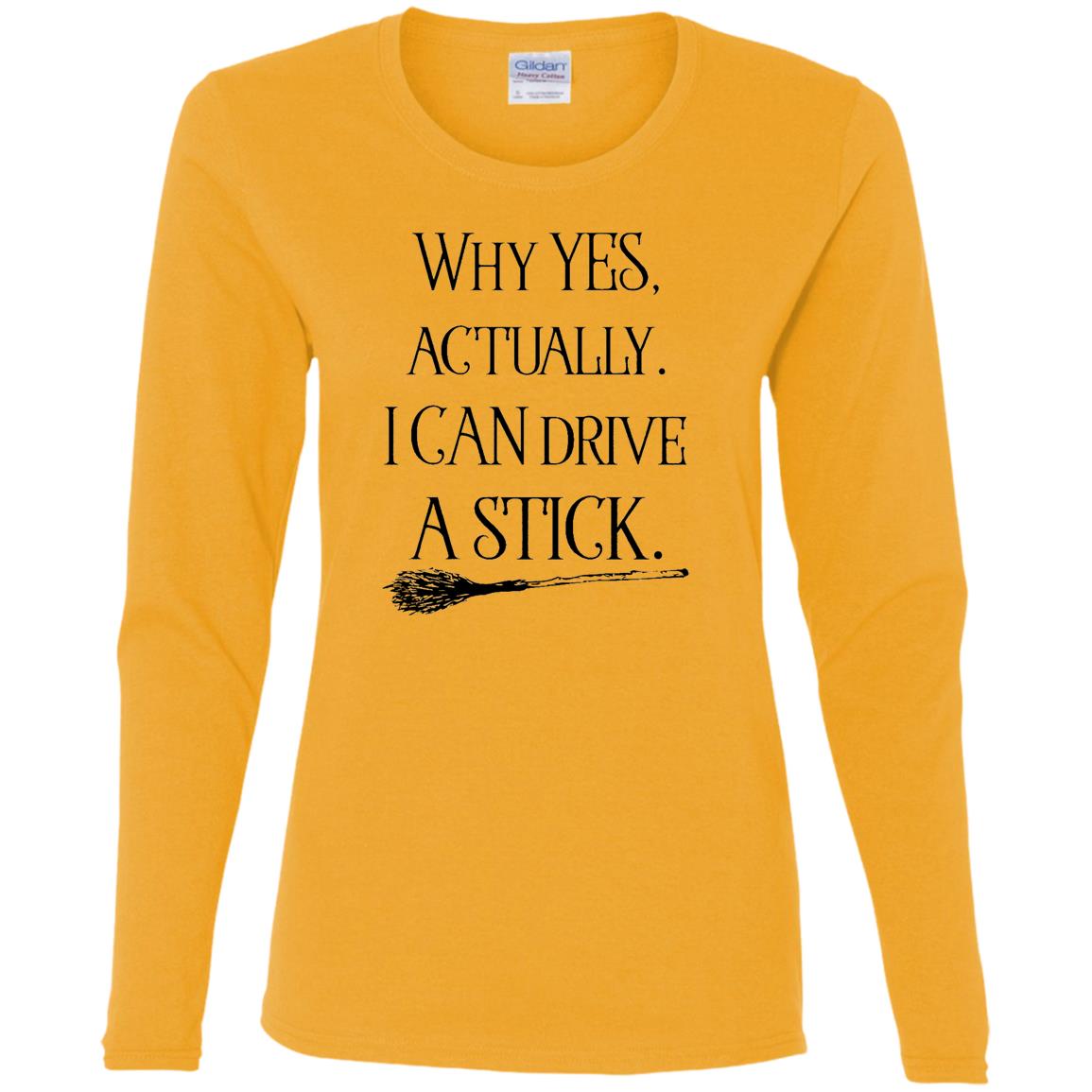 yes i can drive a stick t shirt