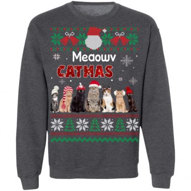 Cat Ugly Christmas Sweater Funny Xmas Sweatshirt