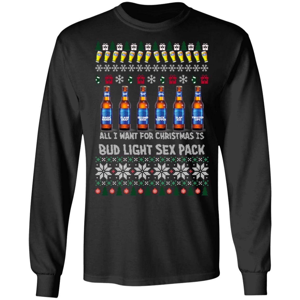 All I Want For Christmas Is Bud Light Sex Pack Ugly ...