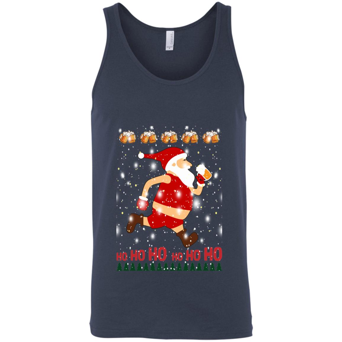 Santa Claus Drinks Beer On Christmas Day Sweater Shirt