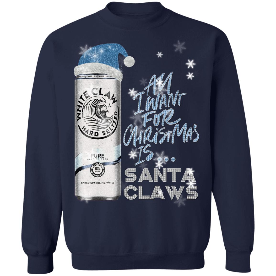 white claw sweatshirt with pocket