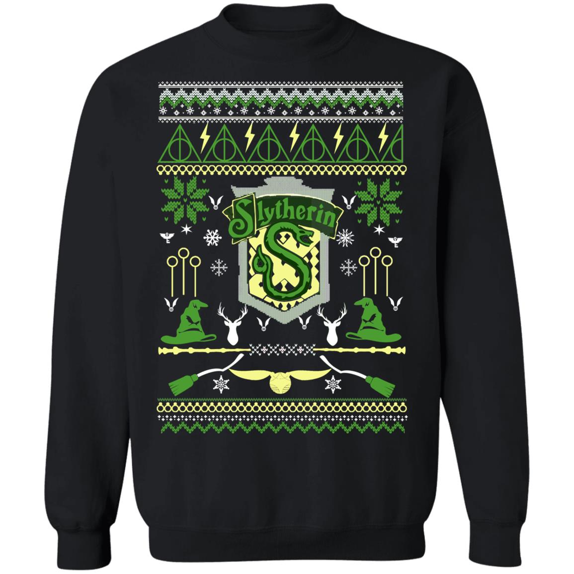 Harry Potter Slytherin Ugly Christmas Sweater Hoodie