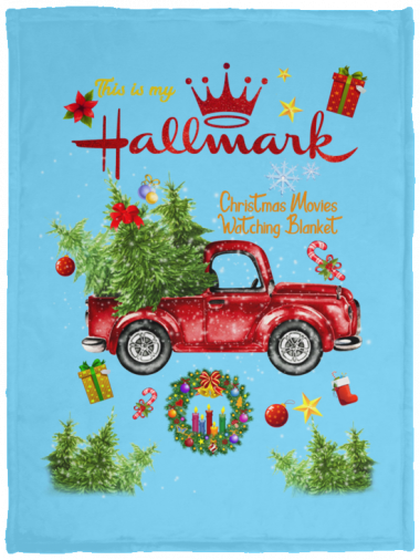 Hallmark Blanket, This Is My Hallmark Christmas Movie Watching Blanket, Cozy Plush Fleece, Sherpa Blanket