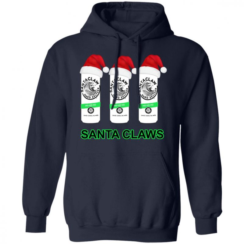 santa claws white claw sweatshirt