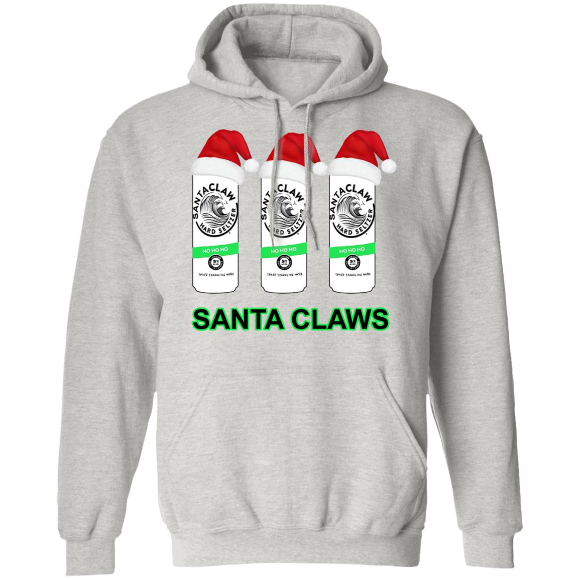 santa claws white claw sweatshirt