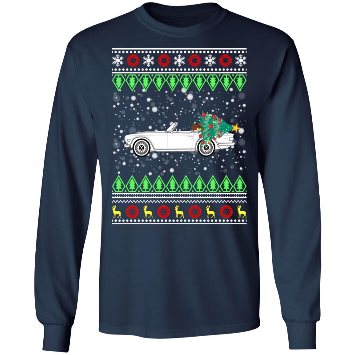 Triumph TR6 Classic Car Ugly Christmas Sweater