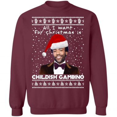 Childish Gambino Rapper Ugly Christmas Sweater, Long Sleeve, Hoodie
