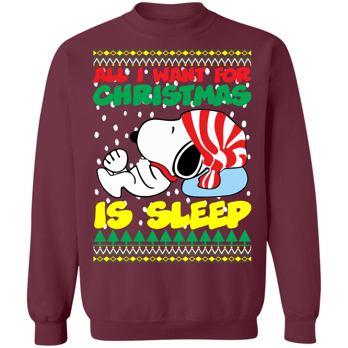 snoopy christmas sweatshirts