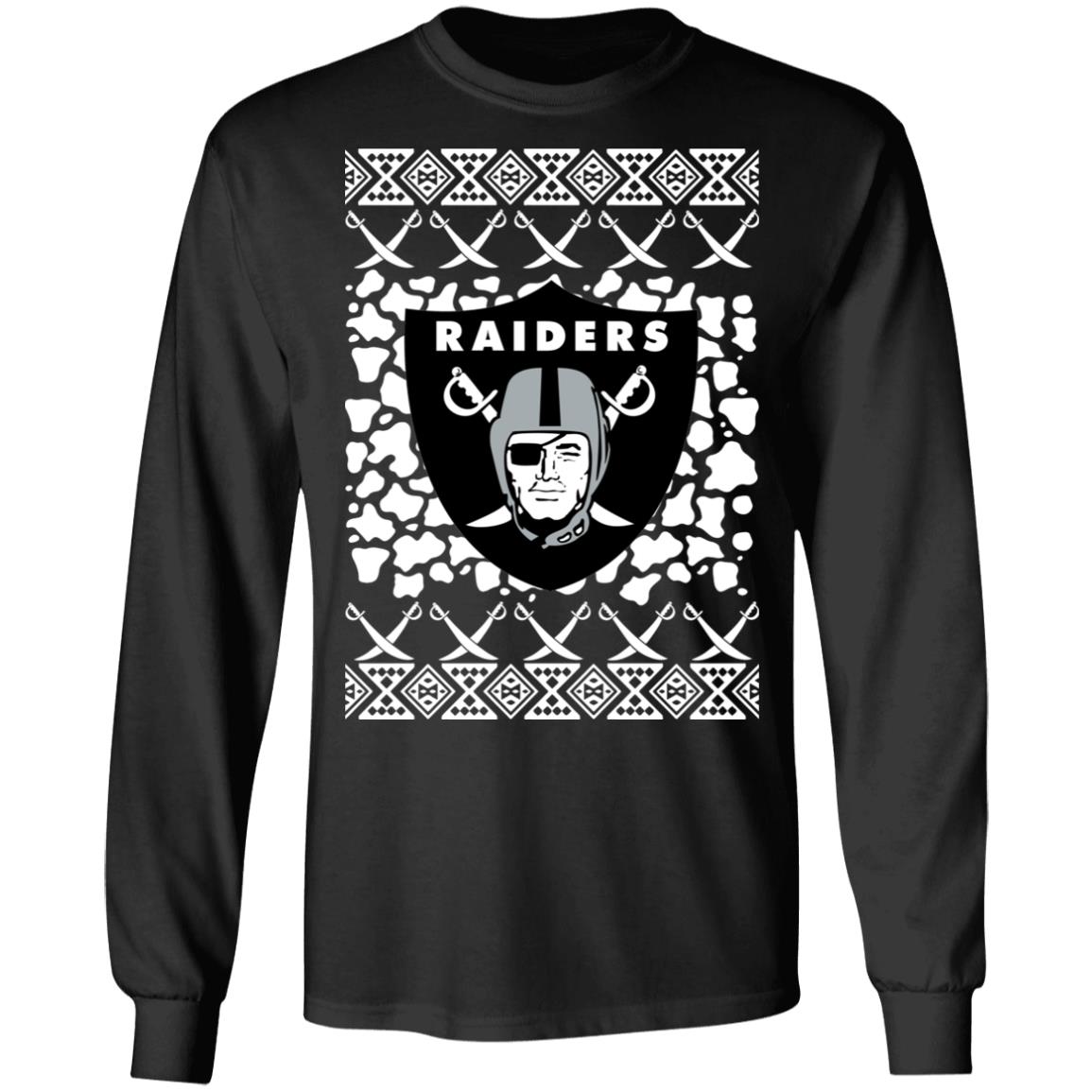 raiders military sweater