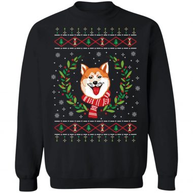 Akita Ugly Christmas Jumper T-Shirt, Long Sleeve, Sweater