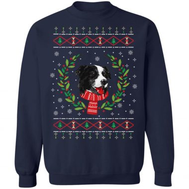 Border Collie Ugly Christmas Jumper T-Shirt, Sweater, Hoodie
