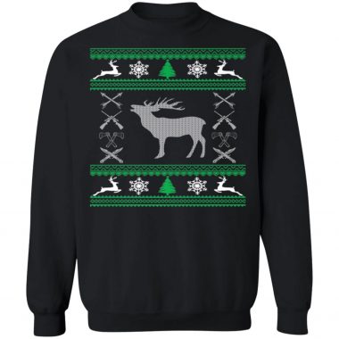 Funny Hunting Lover Ugly Christmas Sweatshirt