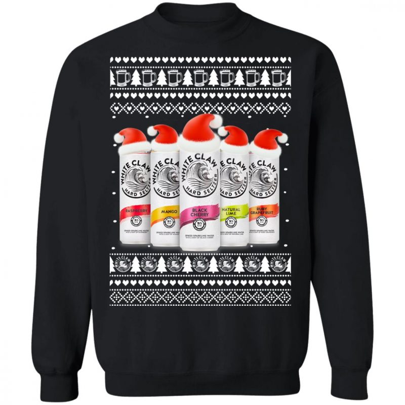Five Flavors White Claw Hard Seltzer Ugly Christmas Sweater, Hoodie