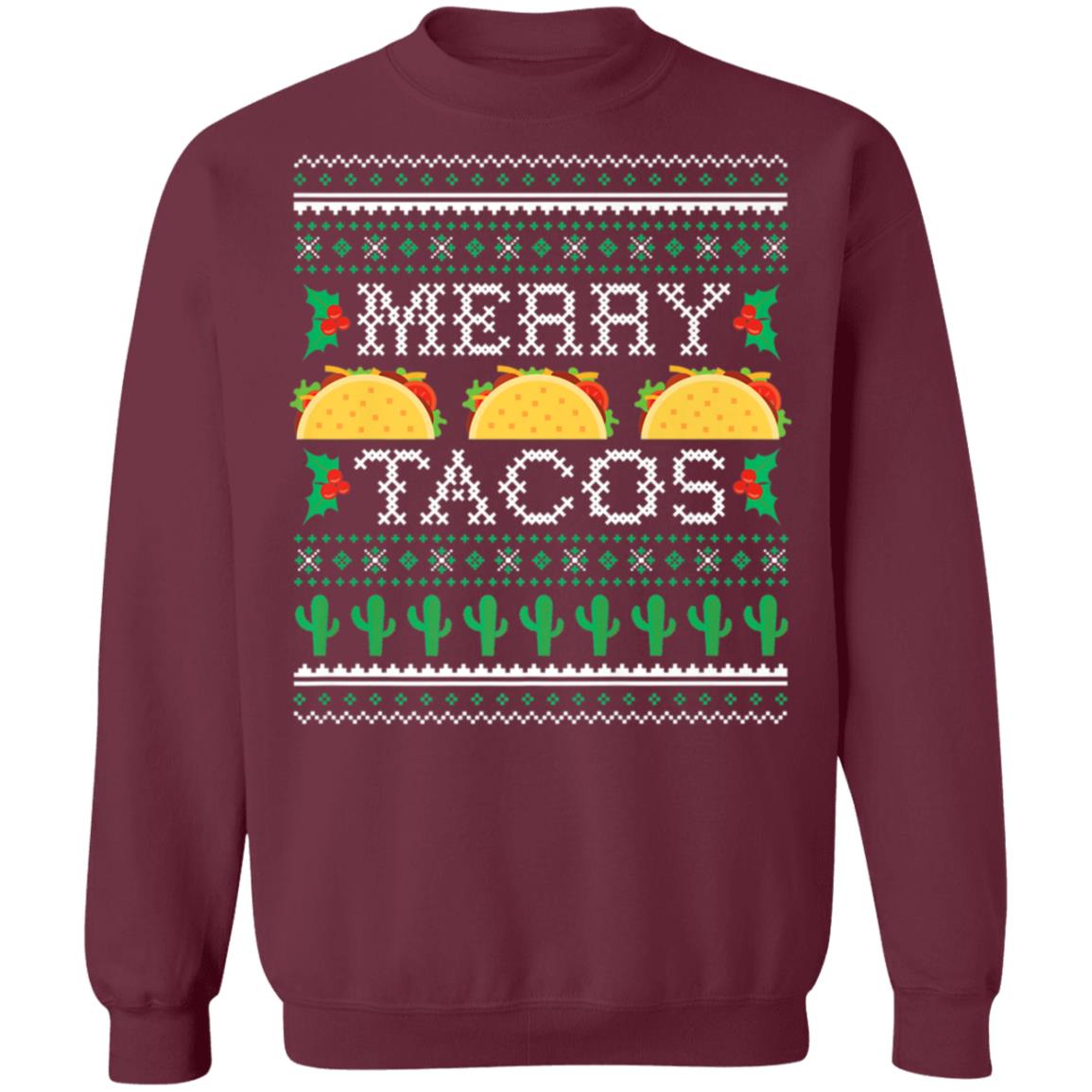 Merry Tacos Ugly Christmas Sweater