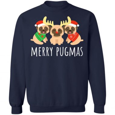 Merry Pugmas Pug Dog Ugly Christmas Sweater