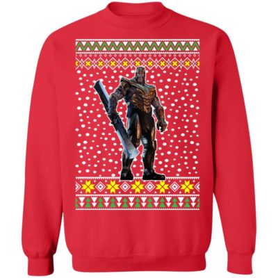 thanos ugly christmas sweater