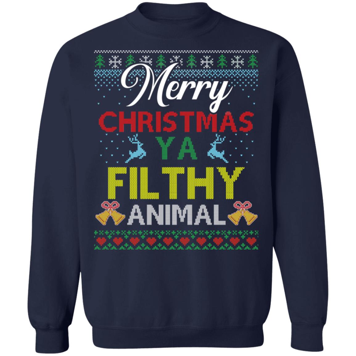 merry christmas you filthy animal shirts