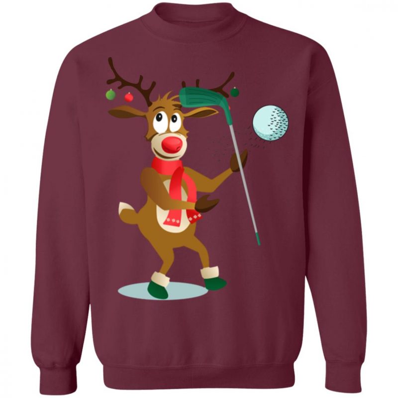 Reindeer Hockey Sports christmas shirt sweater