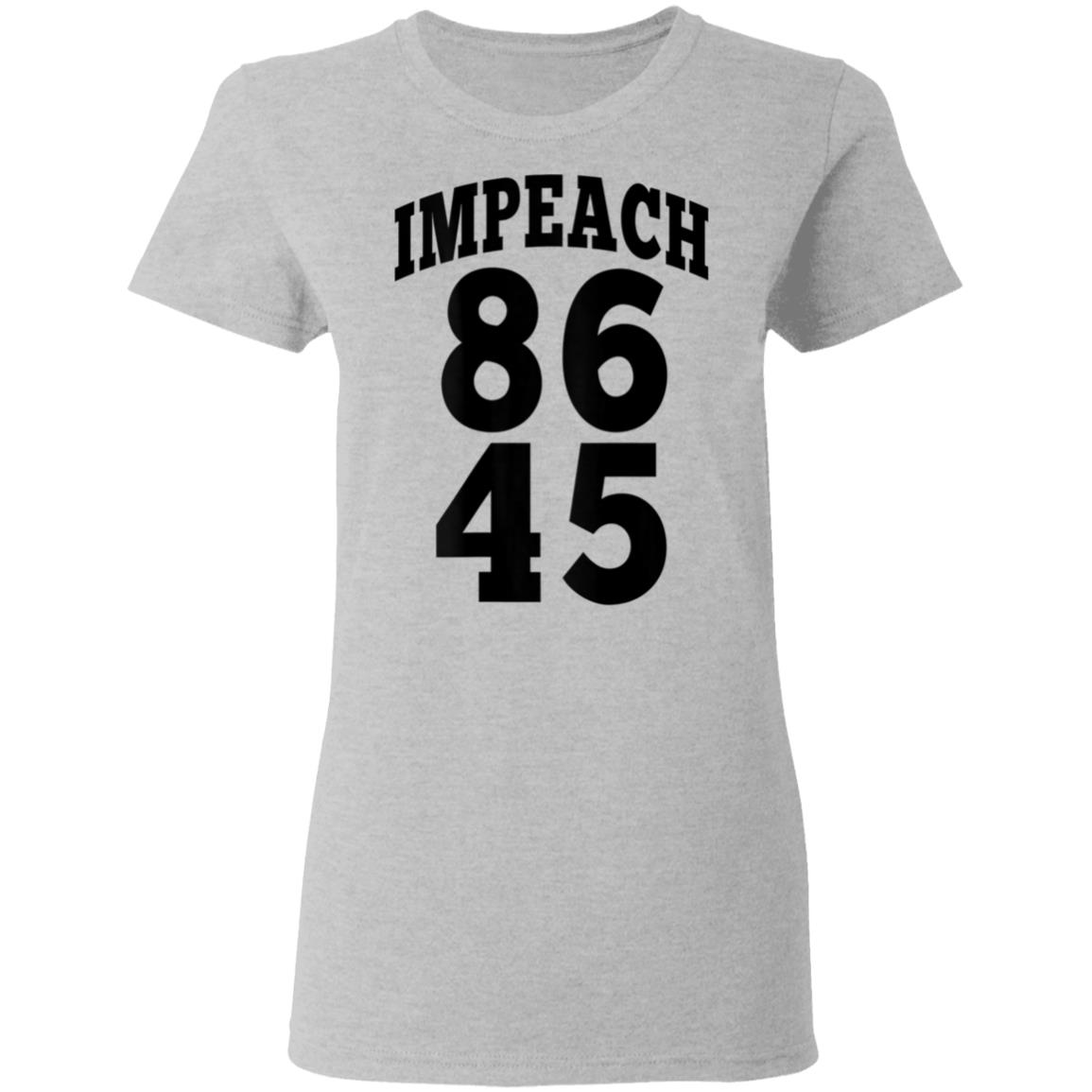 Impeach 45 Anti Trump 8645 Impeachment Tee Shirt