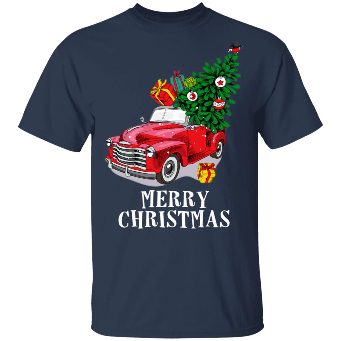 Merry Christmas Red Pickup Truck christmas shirt sweater