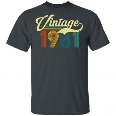 1981 Vintage Retro 39th Birthday T-Shirt Long Sleeve Hoodie