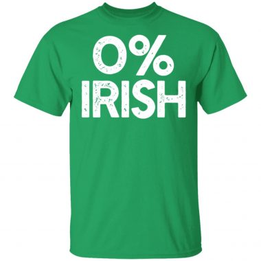 0% IRISH Funny St. Patrick's Day Shirt Long Sleeve Hoodie