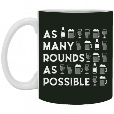As Many Rounds As Possible St. Patrick's Day Beer Lover Mug, Necklace