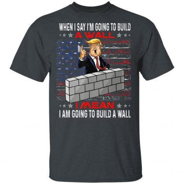 Build a Wall Voted for Trump 2020 Election T-Shirt Long Sleeve Hoodie