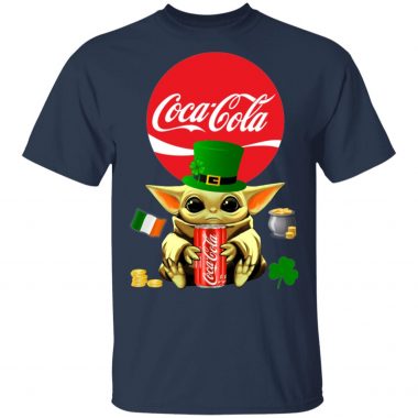 Baby Yoda Hug Coca Cola Red St Patrick's Day Shirt Raglan Hoodie