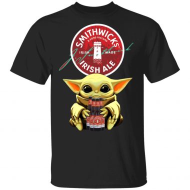 Baby Yoda Hug Smithwick’s Irish Red Beer Shirt Long Sleeve Hoodie