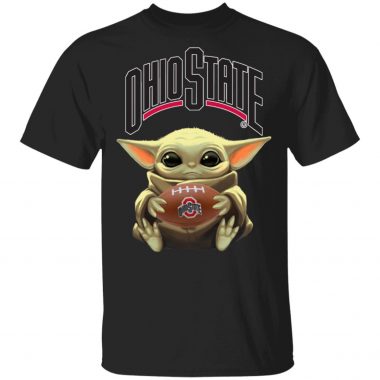 Baby Yoda Hug Ohio State Buckeyes Star Wars Shirt Long Sleeve Hoodie