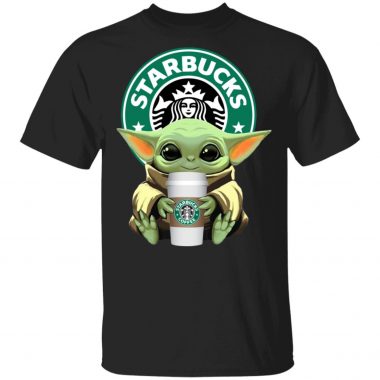 Baby Yoda Drink Starbucks Star Wars Shirt Long Sleeve Hoodie