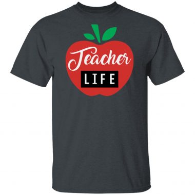 Teacher Pencil Shirt Teacher Life Apple Shirt Long Sleeve Hoodie