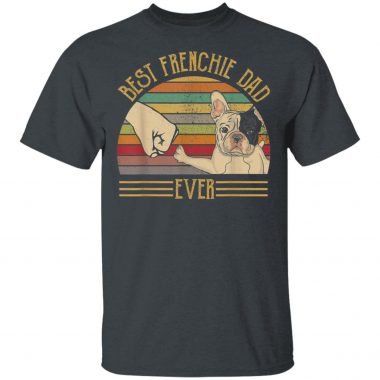 Best Frenchie Dad Ever Sunset Shirt Long Sleeve Hoodie