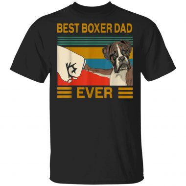 Best Dog Boxer Dad Ever Bump Shirt Long Sleeve Hoodie