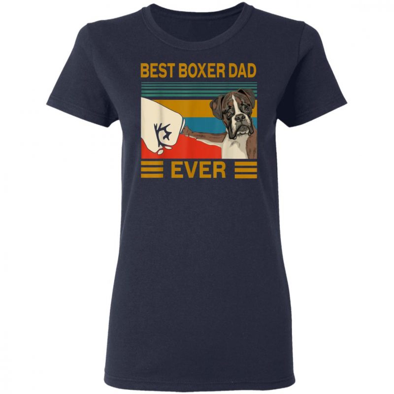Best Dog Boxer Dad Ever Bump Shirt Long Sleeve Hoodie