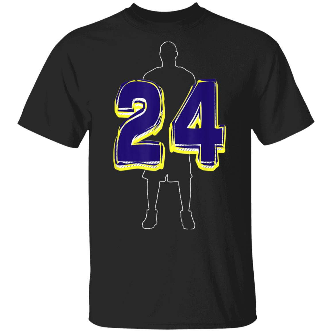 Player Number 24 Basketball Legend 24 2020 Rip Kobe Bryant T-Shirt