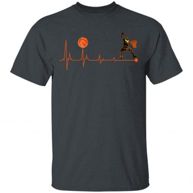 BBall Heartbeat Basketball Shirt Long Sleeve Hoodie