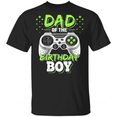Dad of the Birthday Boy Matching Video Gamer Birthday Party T-Shirt