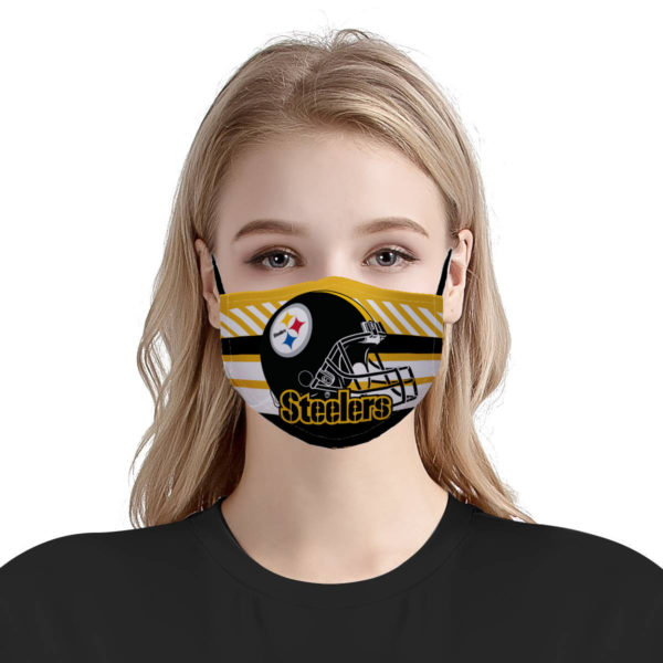 Pittsburgh Steelers NFL Face Mask Antibacterial Fabric