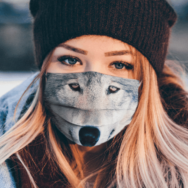 Wolf Cloth Face Mask