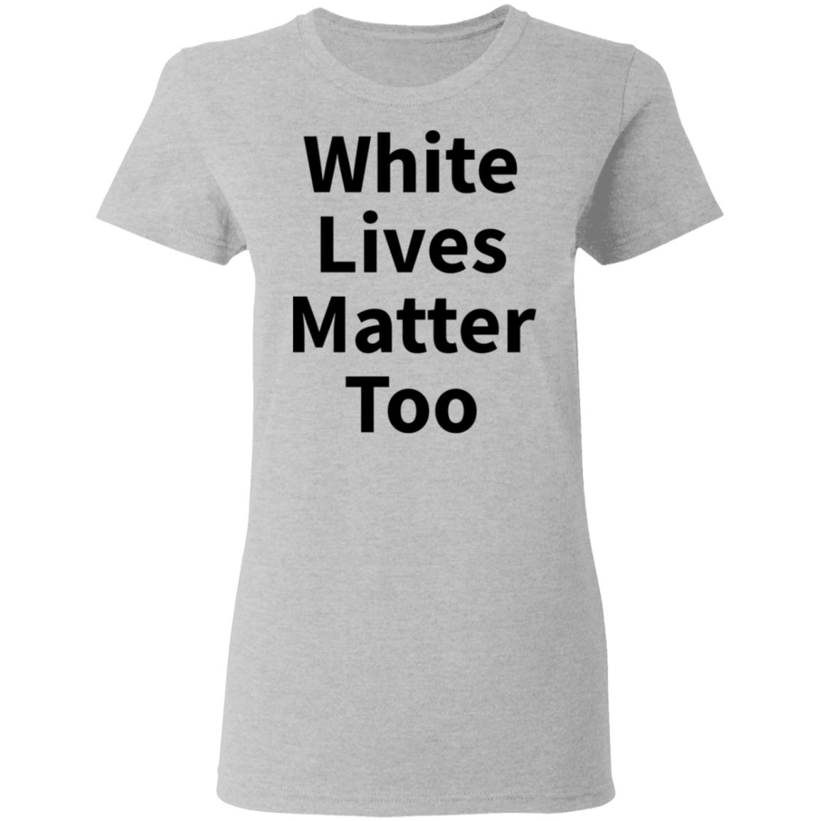 white live matter t shirt