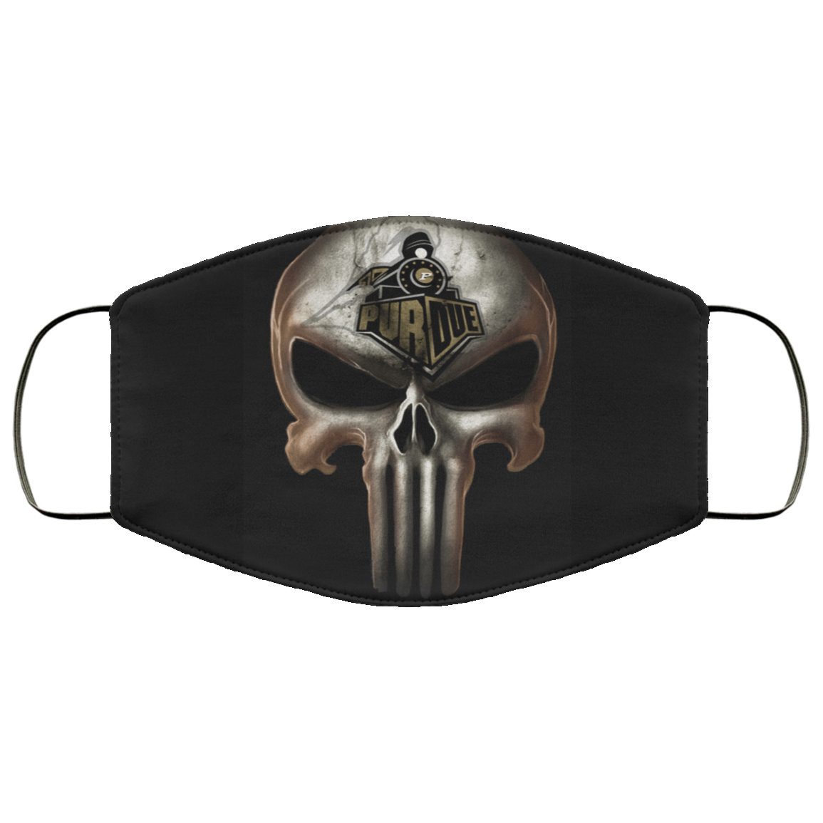 Purdue Boilermakers The Punisher Mashup Face Mask