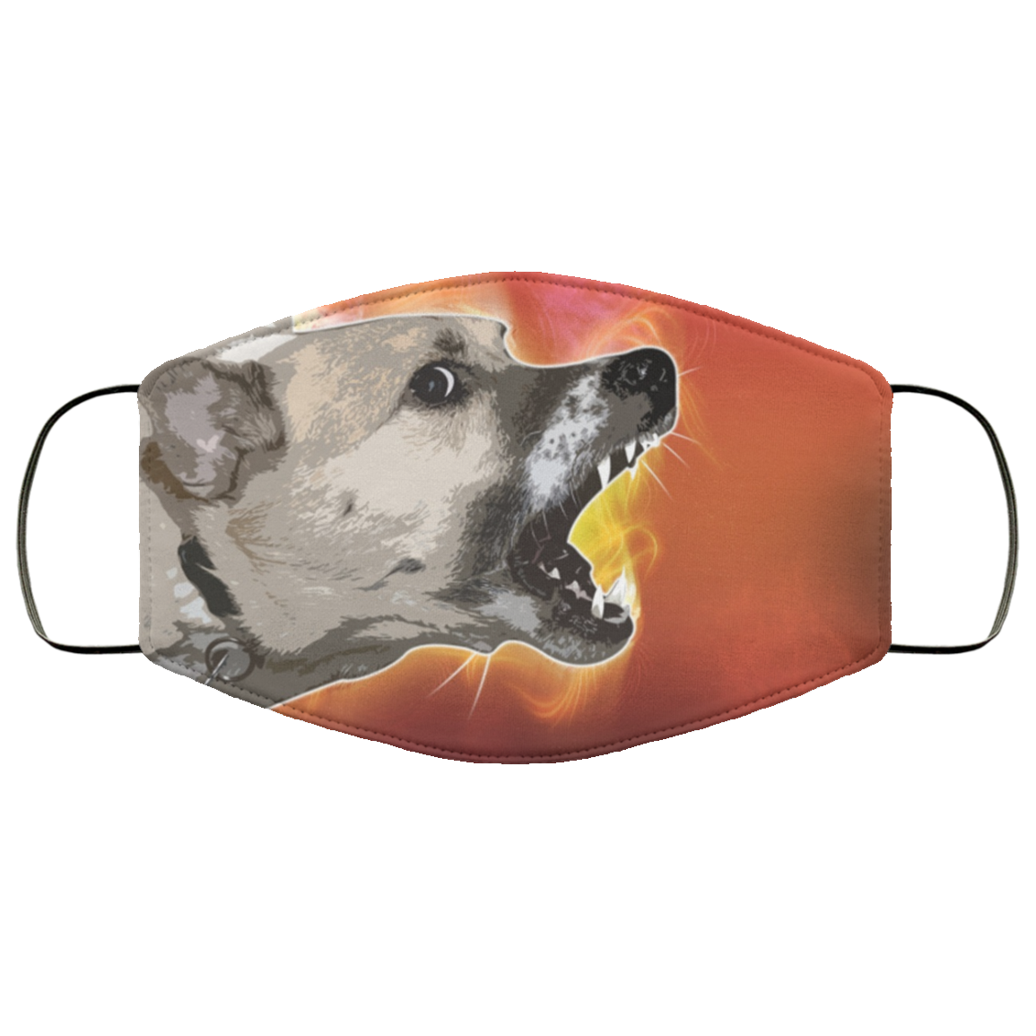 Angry Dog Lover Funny Face Pet Portrait Cute face mask